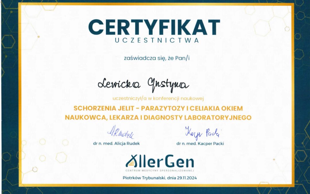 UDZIAŁ W KONFERENCJI NA TEMAT PASOŻYTÓW